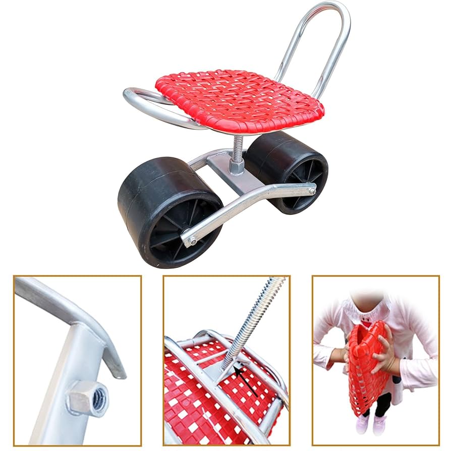 Amazon.co.jp: 農作業 椅子 草取り 園芸カート 20cm 34cm高さ